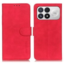 Чехол-книжка с застежкой KHAZNEH Retro Wallet для Xiaomi Poco F9 Pro - Red: фото 1 из 9