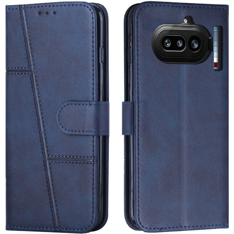 Чохол-книжка з застібкою UniCase Jet Cover для Nothing Phone (4a) - Blue: фото 1 з 10