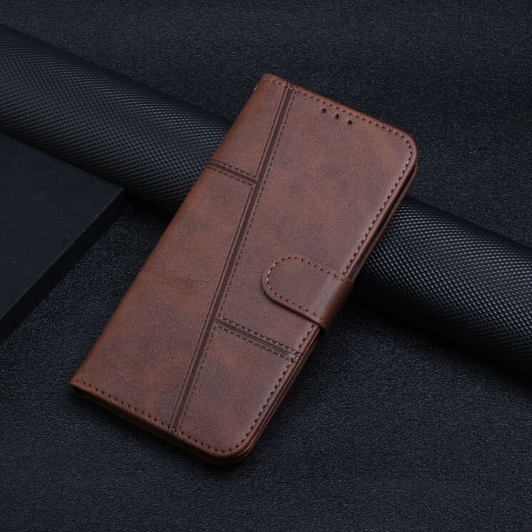 Чехол-книжка с застежкой UniCase Jet Cover для Xiaomi Poco X8 Pro Max - Brown: фото 5 из 10
