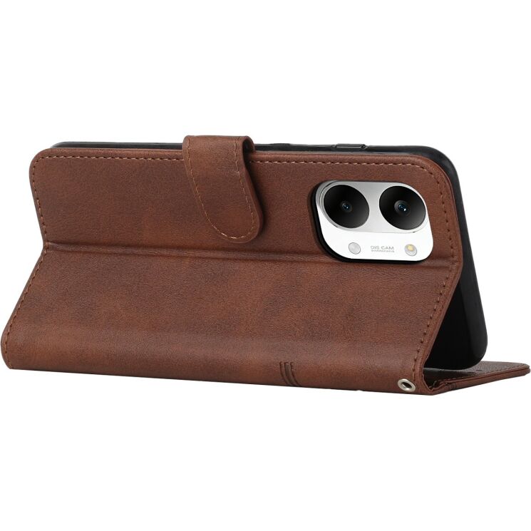 Чехол-книжка с застежкой UniCase Jet Cover для Xiaomi Poco X8 Pro Max - Brown: фото 3 из 10