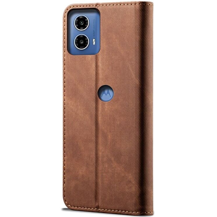 Чехол-книжка UniCase Jeans Wallet для Motorola Edge 50 Fusion - Coffee: фото 6 из 6