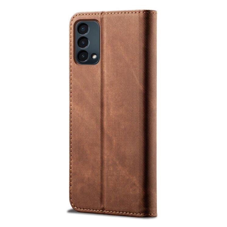 Чехол-книжка UniCase Jeans Wallet для OnePlus Nord N200 - Brown: фото 4 из 13