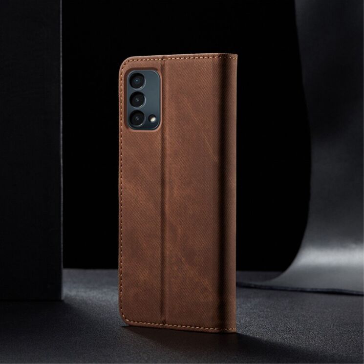 Чехол-книжка UniCase Jeans Wallet для OnePlus Nord N200 - Brown: фото 9 из 13