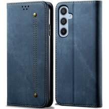 Чехол-книжка UniCase Jeans Wallet для Samsung Galaxy S25 Plus (S936) - Blue: фото 1 из 6