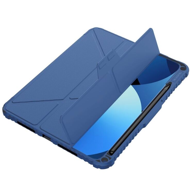 Чехол NILLKIN Bumper Leather Case Pro для Apple iPad Pro 11 (2024) - Blue: фото 5 из 21