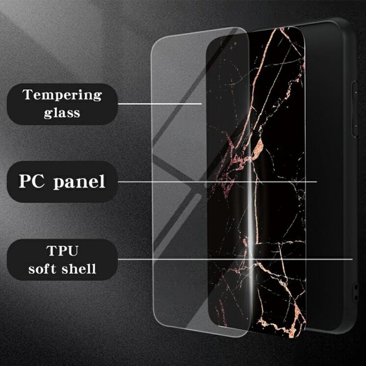 Чехол с рисунком Deexe Gradient Pattern для OPPO Reno 16 F - Gold / Black (413406BF) Чехол с рисунком Deexe Gradient Pattern для OPPO Reno 16 F - Gold / Black: фото 6 из 8