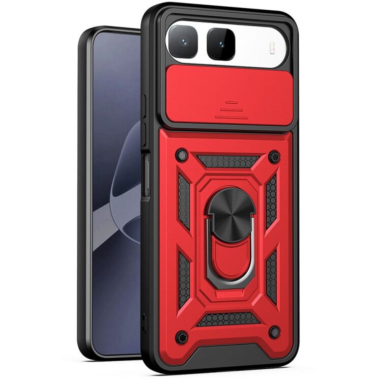 Чехол с защитой камеры Deexe Armor Shield для Infinix Hot 60i - Rose Gold: фото 1 из 9