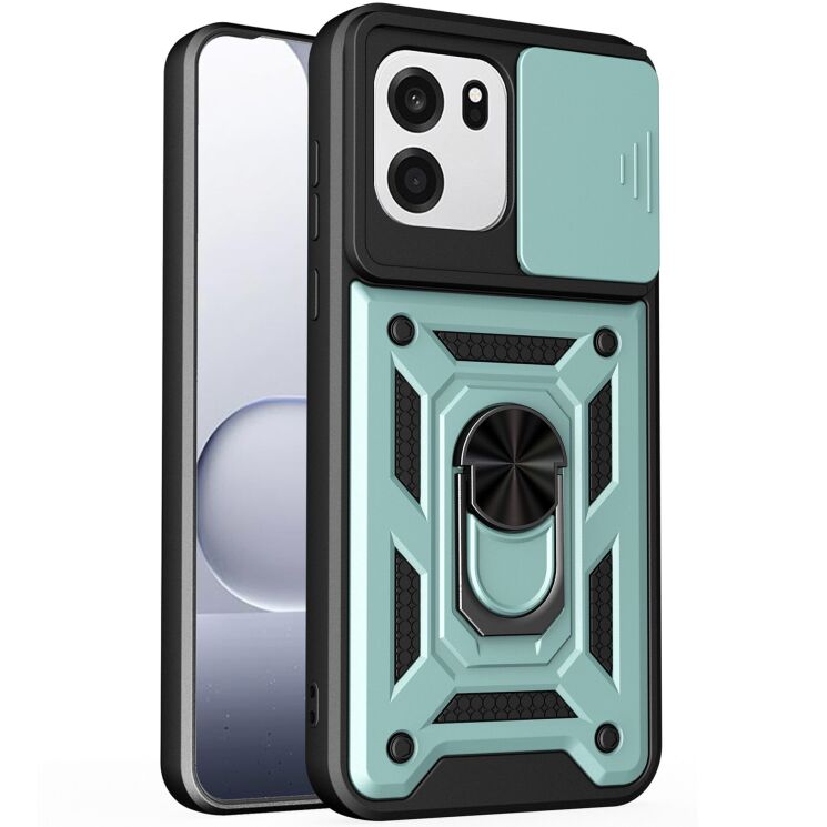 Чохол із захистом камери Deexe Armor Shield для OnePlus Nord CE6 - Green: фото 1 з 9
