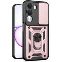 Чохол із захистом камери Deexe Armor Shield для Realme C100i / C100x - Rose Gold: фото 1 з 10