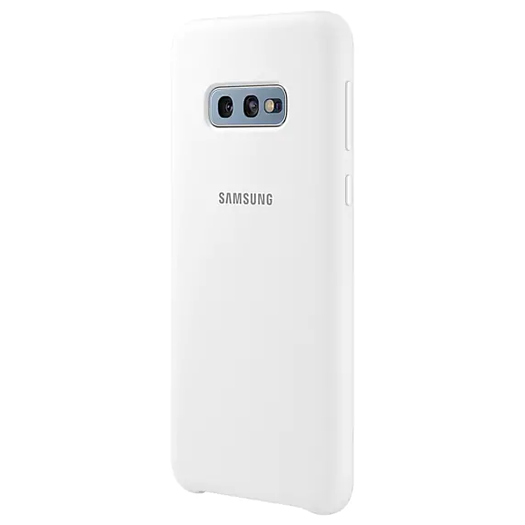 Чехол Silicone Cover для Samsung Galaxy S10e (G970) EF-PG970TWEGRU - White: фото 3 из 4