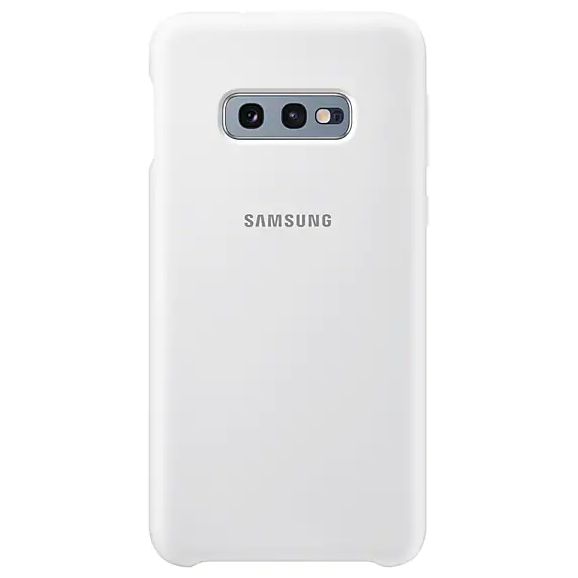 Чехол Silicone Cover для Samsung Galaxy S10e (G970) EF-PG970TWEGRU - White: фото 1 из 4