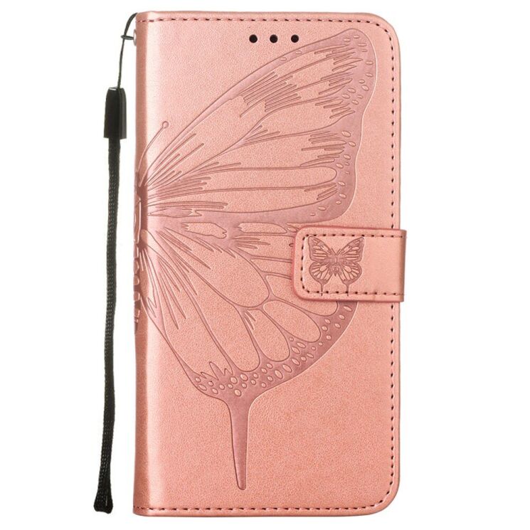 Чехол-книжка с рисунком UniCase Butterfly Pattern для Infinix Note 10 Pro (X695C) - Rose Gold: фото 2 из 10