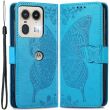 Чехол UniCase Butterfly Pattern для Motorola Edge 50 Ultra - Blue (354024L)