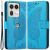 Чехол UniCase Butterfly Pattern для Motorola Edge 50 Ultra - Blue: фото 1 из 8