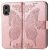 Чехол UniCase Butterfly Pattern для Motorola Moto G85 - Rose Gold: фото 1 из 6