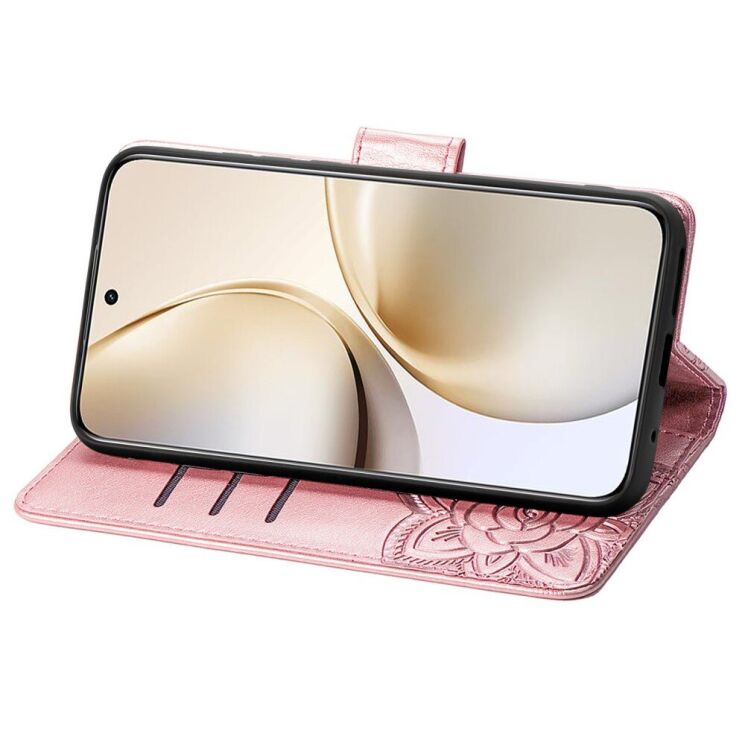 Чохол UniCase Butterfly Pattern для Realme 14 Pro Plus - Rose Gold: фото 4 з 9