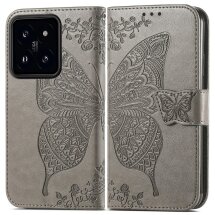 Чехол UniCase Butterfly Pattern для Xiaomi 14T - Grey: фото 1 из 5