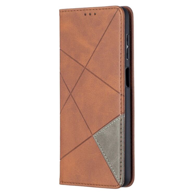 Чехол UniCase Geometric Pattern для Samsung Galaxy A12 (A125) / A12 Nacho (A127) / M12 (M127) - Coffee: фото 3 из 11