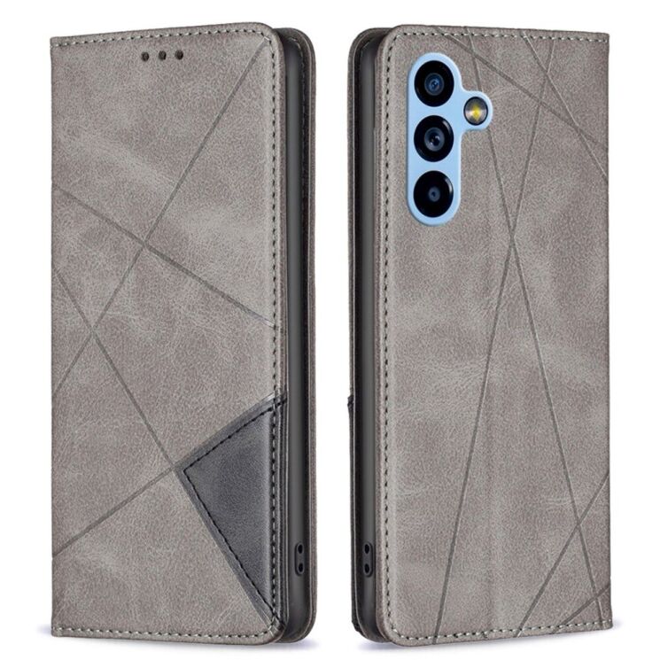 Чехол UniCase Geometric Pattern для Samsung Galaxy A54 (A546) - Grey: фото 1 из 8