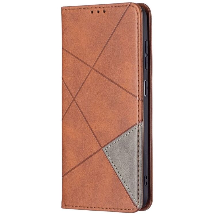 Чехол UniCase Geometric Pattern для Samsung Galaxy S21 FE (G990) - Coffee: фото 3 из 11