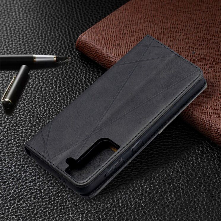Чехол UniCase Geometric Pattern для Samsung Galaxy S21 (G991) - Black: фото 6 из 9