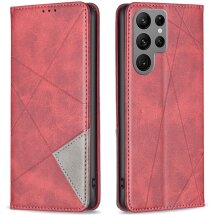 Чехол UniCase Geometric Pattern для Samsung Galaxy S25 Ultra (S938) - Red: фото 1 из 6