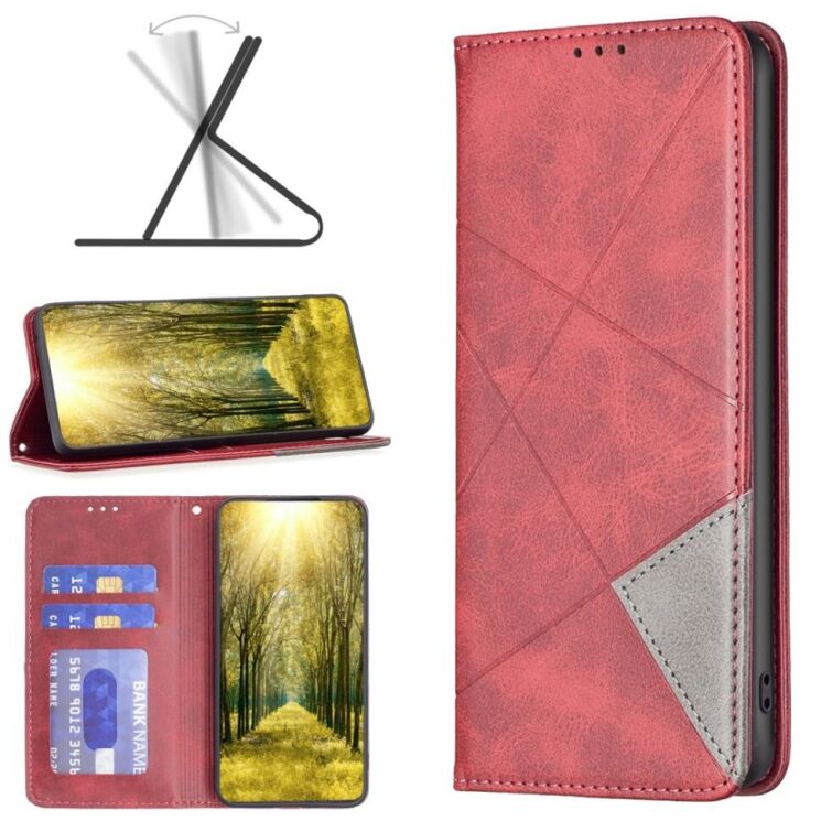 Чехол UniCase Geometric Pattern для Xiaomi 13T / 13T Pro - Red: фото 2 из 7