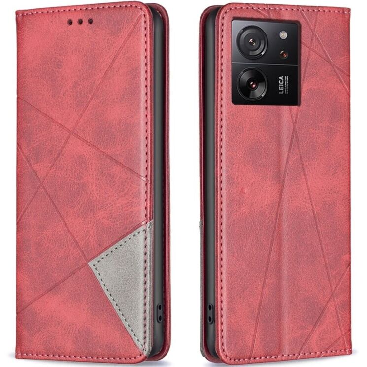 Чехол UniCase Geometric Pattern для Xiaomi 13T / 13T Pro - Red: фото 1 из 7