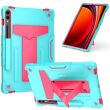 Чехол UniCase Hybrid Stand для Samsung Galaxy Tab S9 Plus / S9 FE Plus (X810/816/610/616) - Mint Green / Rose (339011MR)