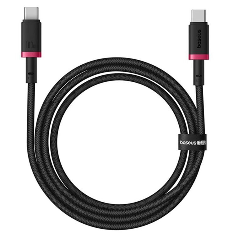 Кабель Baseus Dura Series Type-C to Type-C (100W, 1m) P10377803U01-01 - Black / Red: фото 2 з 21