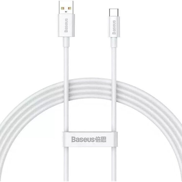 Кабель Baseus Superior Series USB to Type-C (100W, 1.5m) P10320102214-02 - White: фото 1 из 17