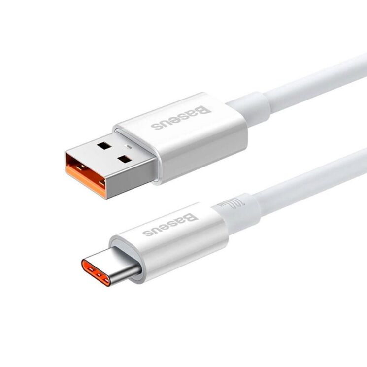 Кабель Baseus Superior Series USB to Type-C (100W, 1.5m) P10320102214-02 - White: фото 4 из 17