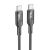 Кабель Hoco U120 Transparent Explore Type-C to Type-C 60W (1.2m) - Black: фото 1 з 7