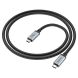 Кабель Hoco US05 Type-C to Type-C (100W, 1m) - Black (896254B). Фото 3 з 8