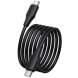 Кабель Hoco X124 Type-C to Type-C (60W, 3A, 1m) - Black (896468B). Фото 3 з 6