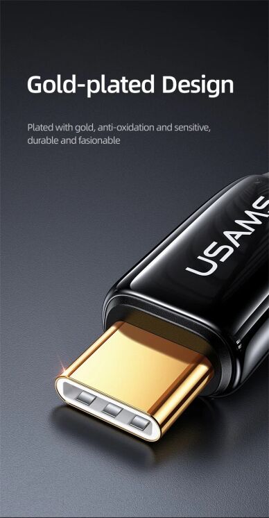 Кабель USAMS US-SJ580 Type-C to Type-C (240W, 1.2m) - Black: фото 9 з 16