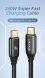 Кабель USAMS US-SJ580 Type-C to Type-C (240W, 1.2m) - Black (896376B). Фото 4 з 16