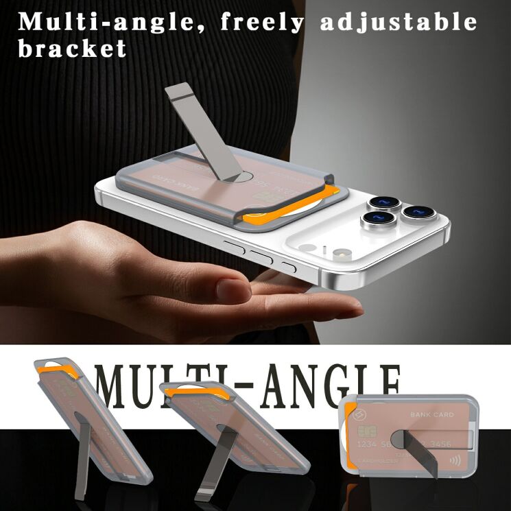 Кардхолдер Reframe Magnetic Card Holder - Translucent: фото 4 з 7