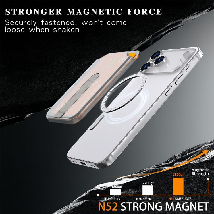 Кардхолдер Reframe Magnetic Card Holder - Translucent: фото 2 з 7