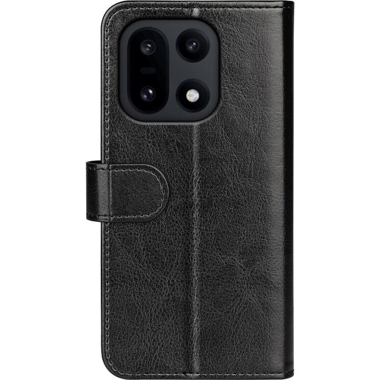 Классический чехол-книжка Deexe Wallet Style для OnePlus 15 - Black: фото 6 из 8