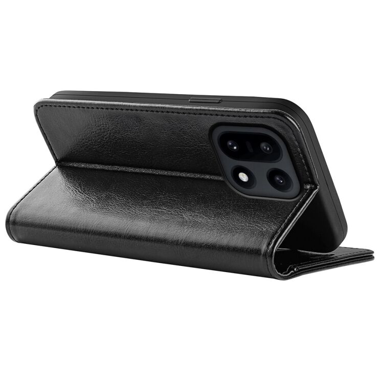 Классический чехол-книжка Deexe Wallet Style для OnePlus 15 - Black: фото 4 из 8
