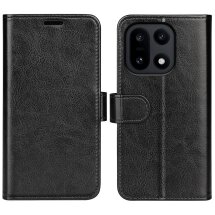 Классический чехол-книжка Deexe Wallet Style для OnePlus 15 - Black: фото 1 из 8