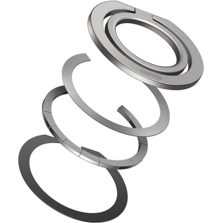 Кільце-тримач для смартфона Baseus Halo Series (SUCH000012) - Silver: фото 6 з 15