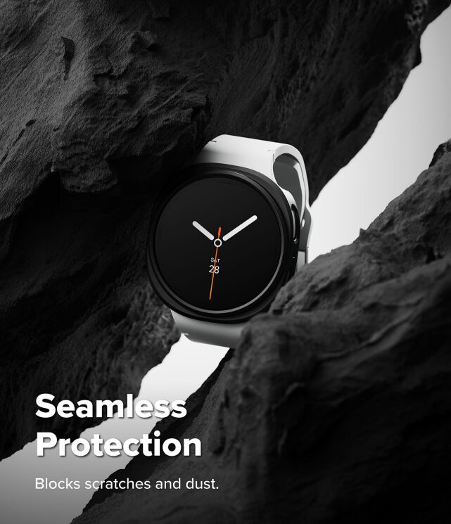 Комплект чехлов RINGKE Slim Case для Samsung Galaxy Watch 8 (40mm) 8800293856047 - Matte Black: фото 8 из 15