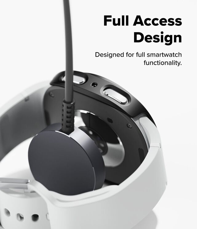 Комплект чехлов RINGKE Slim Case для Samsung Galaxy Watch 8 (40mm) 8800293856047 - Matte Black: фото 9 из 15