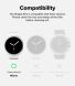 Комплект чехлов RINGKE Slim Case для Samsung Galaxy Watch 8 (40mm) 8800293856047 - Matte Black (384152B). Фото 4 из 15