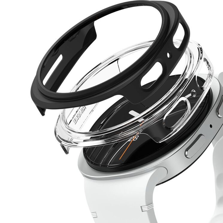 Комплект чехлов RINGKE Slim Case для Samsung Galaxy Watch 8 (40mm) 8800293856047 - Matte Black: фото 2 из 15