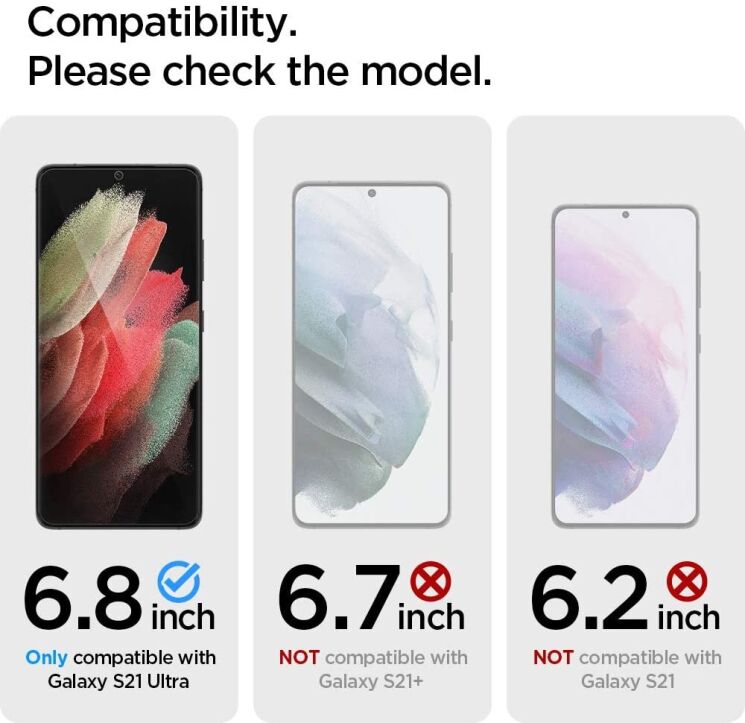 Комплект захисних плівок Spigen (SGP) Film Neo Flex HD (Front 2) для Samsung Galaxy S21 Ultra (G998): фото 4 з 8