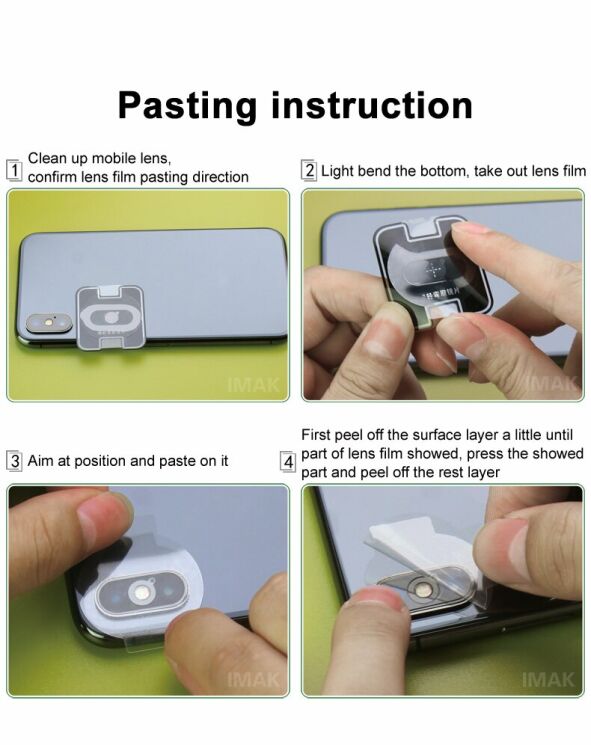 Комплект защитных стекол IMAK Camera Lens Protector для Samsung Galaxy Note 10 (N970): фото 12 из 12