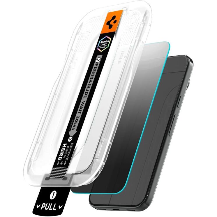 Комплект защитных стекол Spigen GLAS.tR EZ Fit Pro Privacy для Google Pixel 11 / 10 (AGL11546) - Black: фото 2 из 11